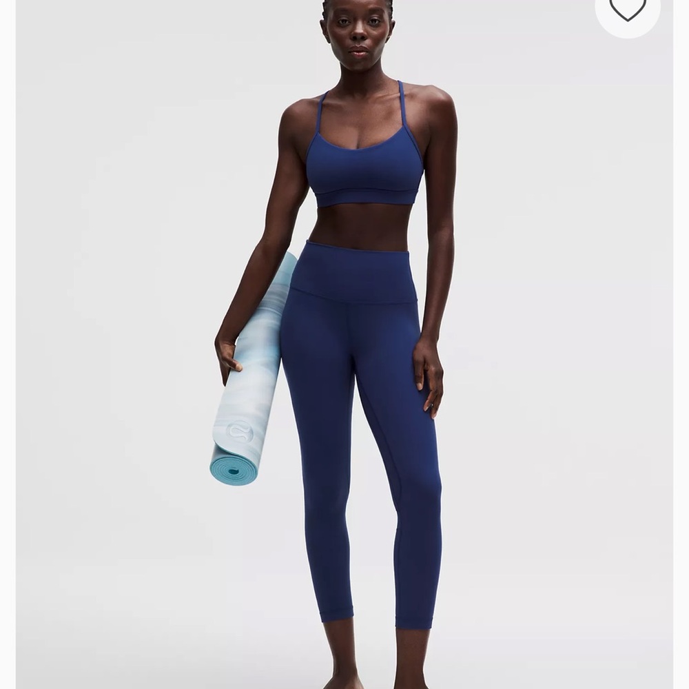 lululemon deep blue high-waist leggings